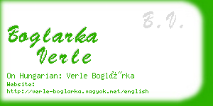 boglarka verle business card